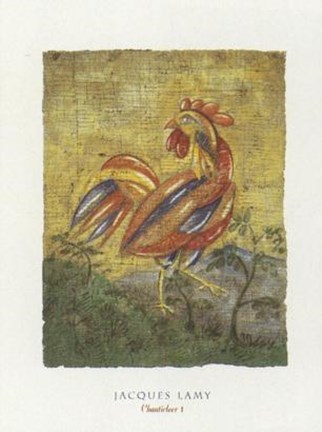 Framed Chanticleer I Print