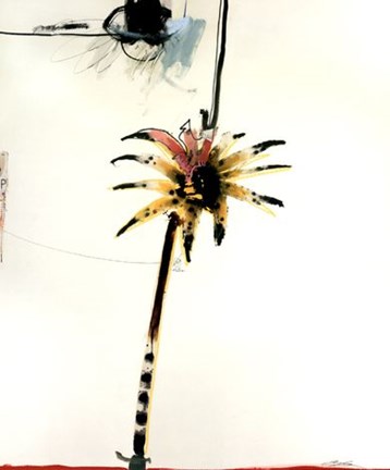 Framed Dashing Palm Print