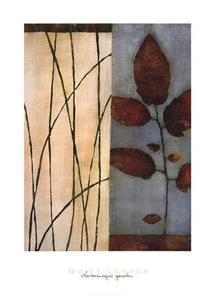 Framed Quiet Leaves Print
