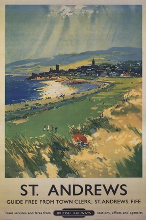 Framed Vintage Golf - St Andrews Print