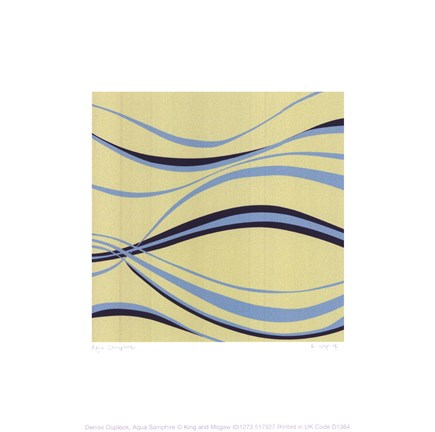 Framed Aqua Samphire (giclee) Print