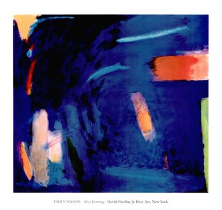 Framed Blue Evening Print