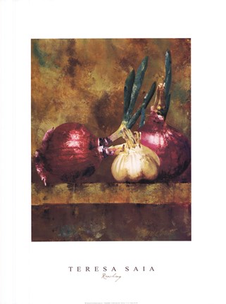 Framed Teresa Saia - Reaching Print