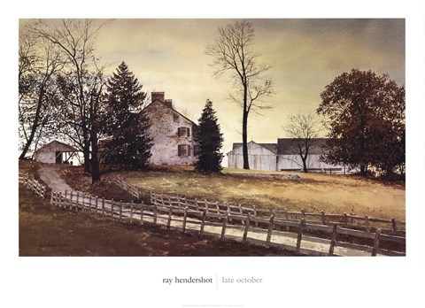 Framed Late October Print