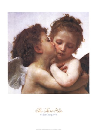 in the series the art of kissing FIRST KISS Art Print