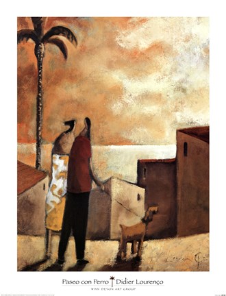 Framed Paseo con Perro Print