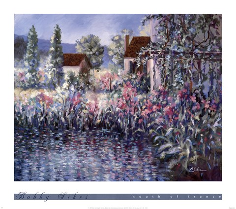 Framed South of France Print