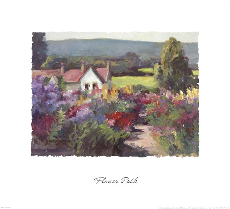 Framed Flower Path Print