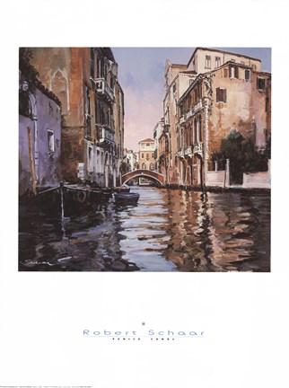 Framed Venice Canal Print