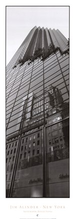 Framed Skyscraper Reflections Print