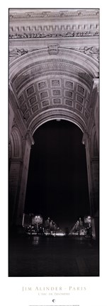 Framed L&#39; Arc de Triomphe Print