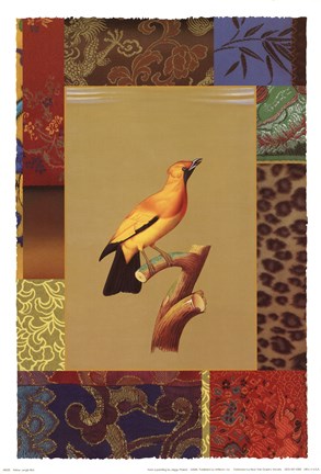 Framed Yellow Jungle Bird Print