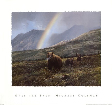 Framed Over the Pass Print