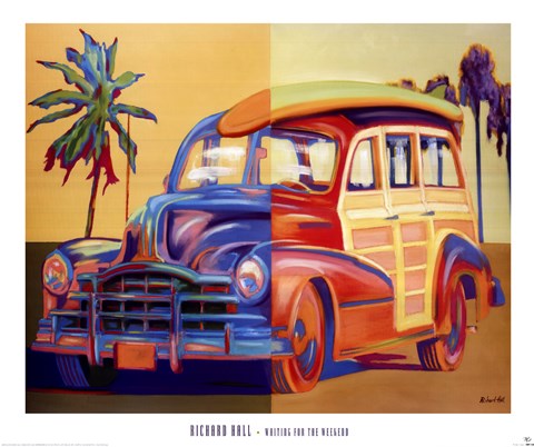 Framed Waiting for the Weekend Print