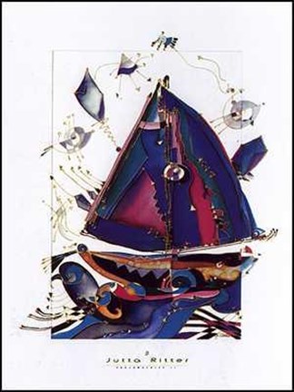 Framed Seelenschiff II Print