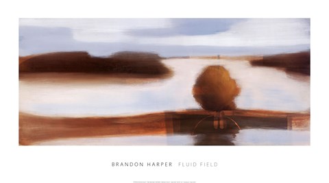 Framed Fluid Field Print
