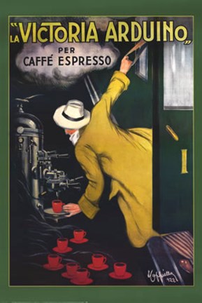 Framed La Victoria Arduino per Cafe Espresso Print