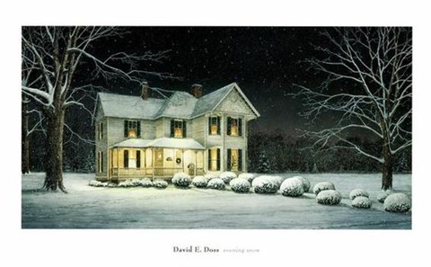 Framed Evening Snow Print