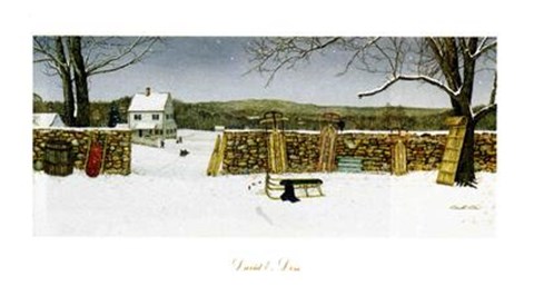 Framed Let It Snow Print