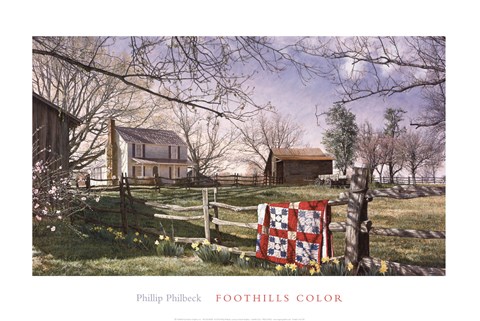 Framed Foothills Color Print