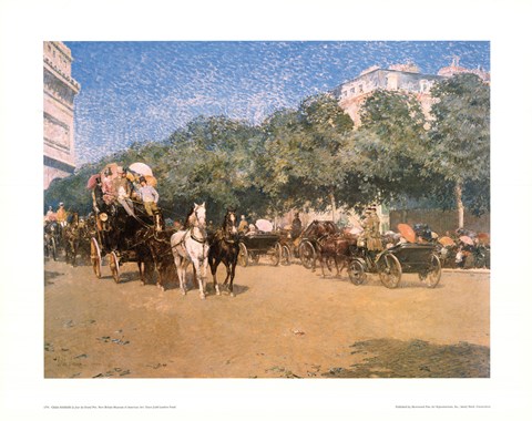 Framed Jour Du Grand Prix Print