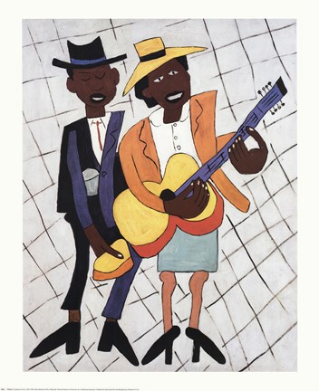 Framed Street Musicians Print