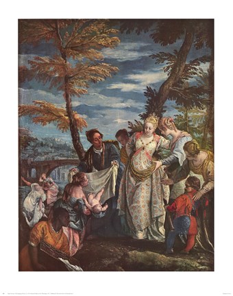 Framed Finding of Moses Print