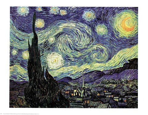 Framed Starry Night Print