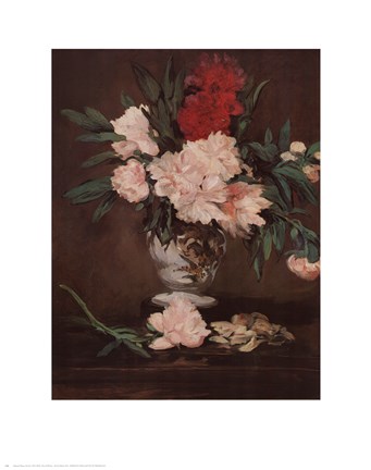 Framed Vase of Flowers Print