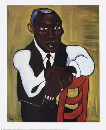 Framed Man in Vest Print