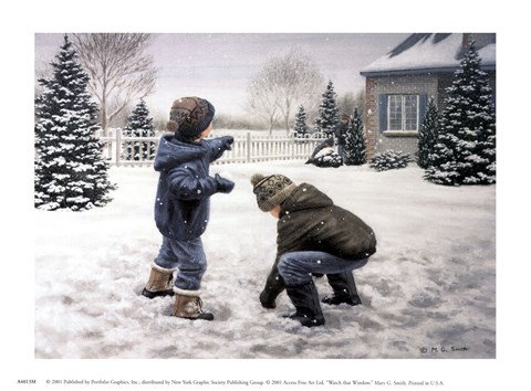 Framed Watch that Window Print