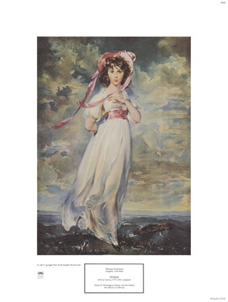 Framed Pinkie, 1794 Print