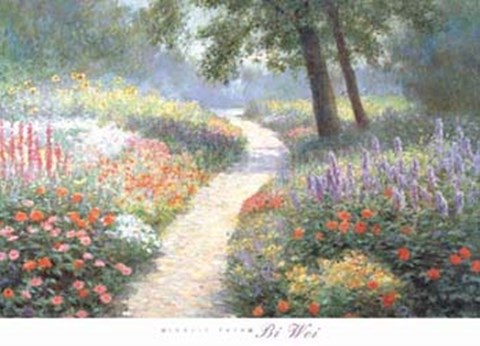 Framed Sunlit Path Print