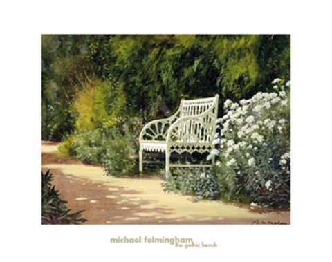 Framed Gothic Bench Print