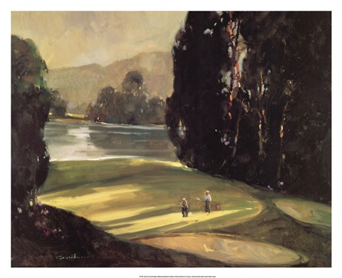 Framed Putt for Par Print