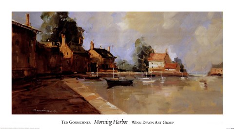 Framed Morning Harbor Print