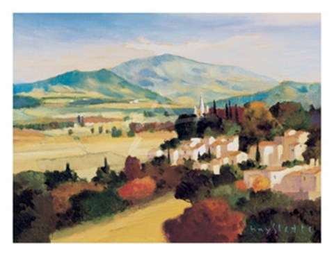 Framed Fields of Provence II Print