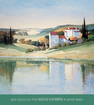 Framed Le Chateau Sur Rhone Print
