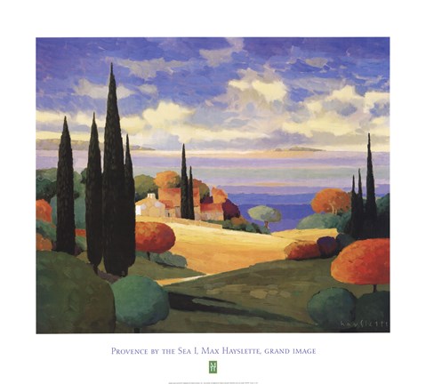 Framed Provence by the Sea I Print