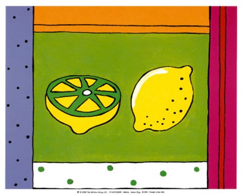 Framed Lemon Zing Print