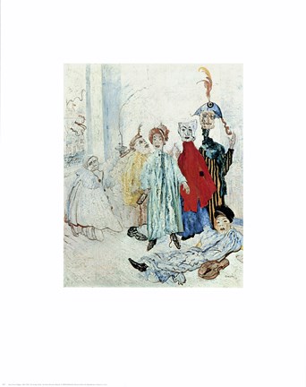 Framed Strange Mask Print