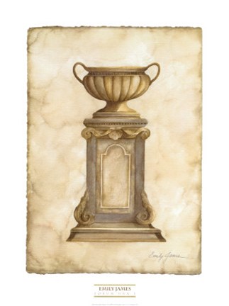 Framed Forum Urn I Print