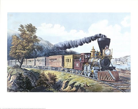 Framed American Express Train Print
