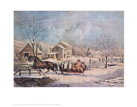 Framed American Farm Scenes No. 4 Print