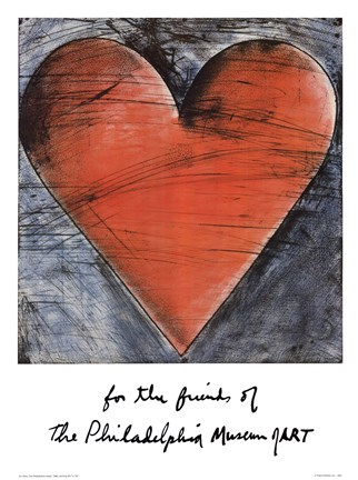 Framed Philadelphia Heart Print