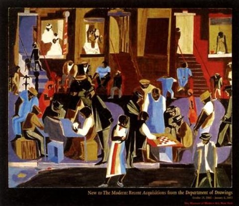 Framed Street Shadows Print