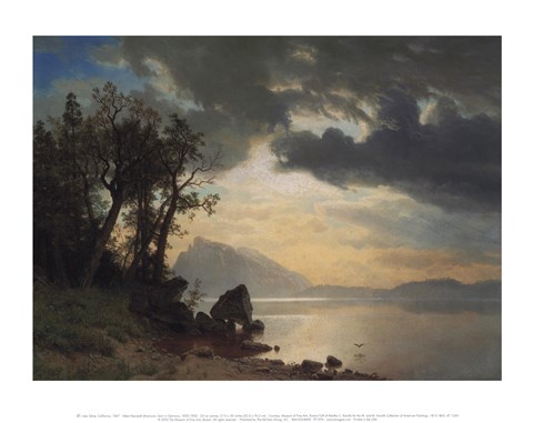 Framed Lake Tahoe, California, 1867 Print