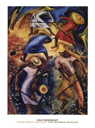 Framed Poor Man&#39;s Cotton Print