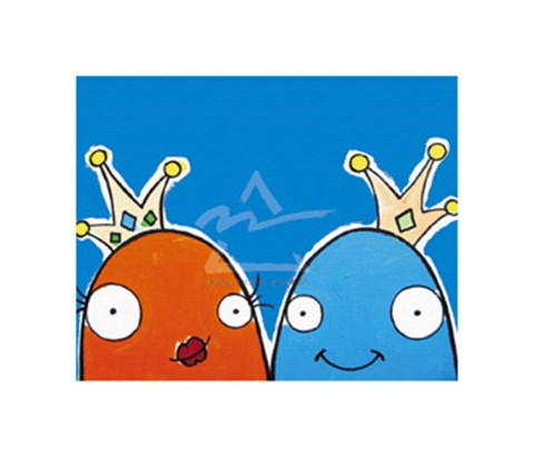 Framed Prince and Princess Print