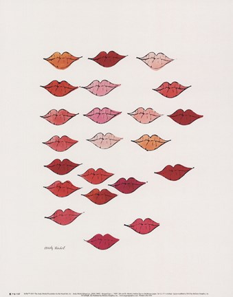 Framed (Stamped) Lips, c. 1959 Print